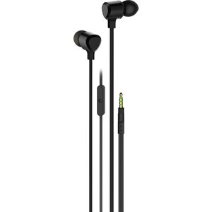 Vivanco In earphones met siliconen knopjes (Bedraad), Koptelefoon, Zwart