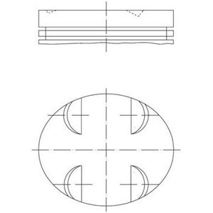 MAHLE Zuiger MERCEDES-BENZ 005 24 01