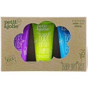 Petit & Jolie Baby Giftset - perfect kraam cadeau - 100% natuurlijk