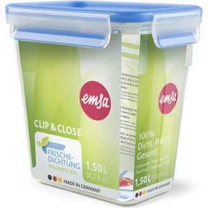 emsa Frischhaltedose CLIP & CLOSE 16,3 cm hoch transparent 1,5 l, 1 St.