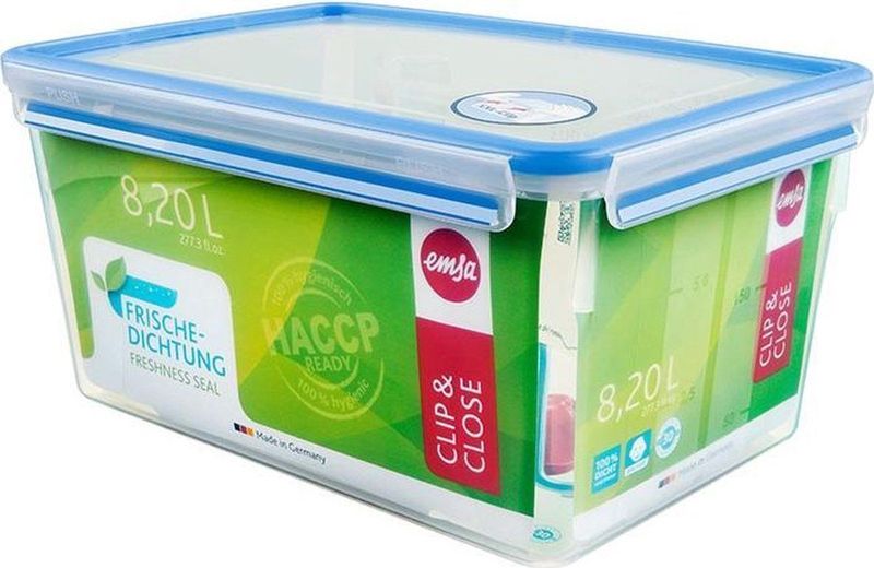 emsa Frischhaltedose CLIP & CLOSE 16,2 cm hoch transparent 8,0 l, 1 St.