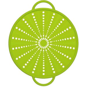 Emsa Smart Kitchen spatdeksel, zeef, siliconen, 26 cm, groen