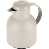 Emsa Isolierkanne "Samba", 1 l, zeitloses Design, einfacher Knopfdruck, 24h kalt, 12h warm