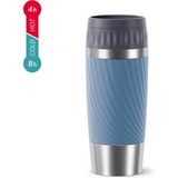 Emsa Travel Mug Easy Twist Isoleerbeker Blauw 360ml