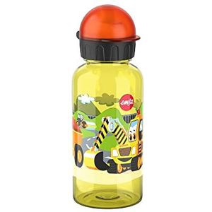 Emsa N30511 Kids Tritan drinkfles | Inhoud: 0,4 liter | 100% veilig/praktisch/hygiënisch/dicht/veilig | slimme drinksluiting | robuust | Design: Road Works