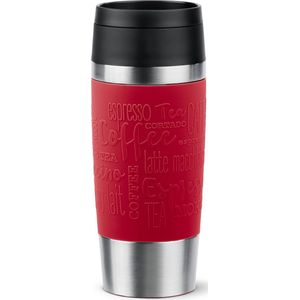 Emsa N20204 Travel Mug Classic Thermosbeker 0,36 liter | nieuwe comfort-schroefsluiting | roestvrij staal | 4 uur warm en 8 uur koud | 100% dicht | vaatwasmachinebestendig | 360° drinkopening |