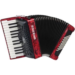 Hohner Bravo II 48 red silent key - Accordeon