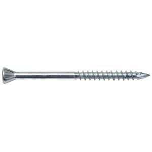 Schroef freeskop staal verzinkt 100 stuks 4,2 x 70 zilver