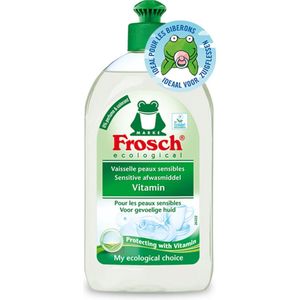 8x Frosch Afwasmiddel Sensitive Vitamine 500 ml