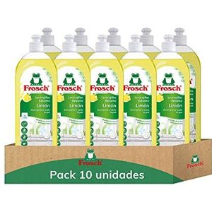 Frosch - Handspoelvloeistof, biologisch balsem citroen, ontvet en beschermt de huid, dermatologisch getest - verpakking van 10 stuks x 750 ml