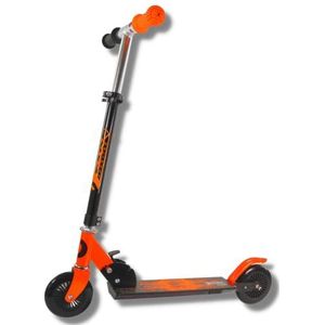 Best Sporting 30409 - Scooter 125 rol, basic step voor kinderen, inklapbaar, ABEC-5 kogellagers, kleuren zwart/oranje