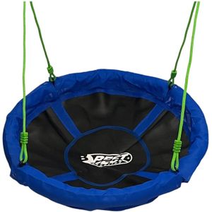 Best Sporting Nestschommel, tuinschommel Ø 60, 80, 100 of 110 cm, tot 150 kg belastbaar, in hoogte verstelbaar 105-180 cm, nestschommel voor buiten, tuinschommel voor kinderen, maat Ø 110
