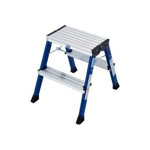 Inklapbare Trap - Ultramarijnblauw - Aluminium - 2 x 2 Treden