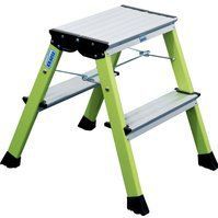KRAUSE Klapptritt MONTO Rolly grün 2x 2 Stufen, H: 55,0 cm