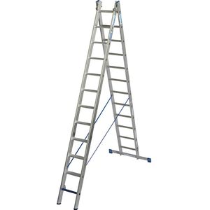 KRAUSE Professionele multifunctionele ladder STABILO + S, 2-delig, combinatie treden/sporten, 2 x 12 treden/sporten