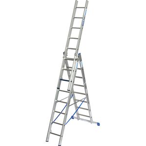 KRAUSE Professionele multifunctionele ladder STABILO + S, 3-delig, combinatie treden/sporten, 3 x 8 treden/sporten