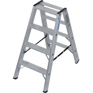 KRAUSE Zwaarlast-bokladder, tweezijdig begaanbaar, tot 225 kg, 2x4 treden