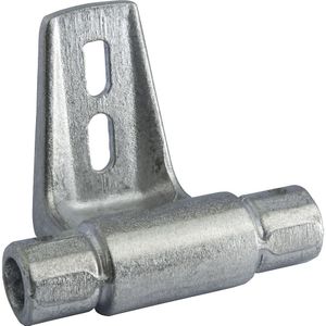 KRAUSE Tussenhouder, VE = 2 stuks, voor railsysteem van ronde buis, aluminium, vanaf 5 VE