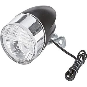 Prophete Fiets led-koplamp, 20 lux met parkeerlicht en geïntegreerde reflector, voor naaf- en zijdynamo en e-bikes met 6 V stroomvoorziening, StVZO-goedgekeurd, Nirosta-houder