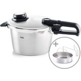 Fissler Vitavit Premium 2022 - Snelkookpan - 6 liter - Met stoominzet