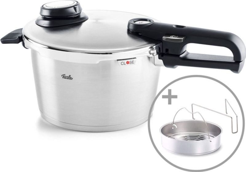 Fissler Vitavit Premium 2022 - Snelkookpan - 6 liter - Met stoominzet