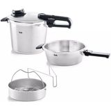 Fissler - Vitavit Premium - Snelkookset - 2,5L & 4,5L - Inductie Geschikt
