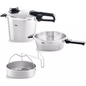 Fissler Vitavit® Premium - Snelkookset met Inzet – 2,5L & 4,5L – Inductie geschikt