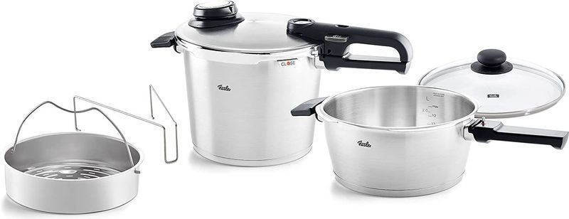 Fissler Vitavit Premium Snelkookset 6L/3.5L - Veilig en Gemakkelijk in Gebruik