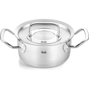 Fissler Bratentopf "ORIGINAL-PROFI COLLECTION Bratentopf", Edelstahl 18/10, (2 tlg.), mit breitem Schüttrand, Kaltmetallgriffen. Made in Germany