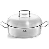 Fissler Original-Profi Collection 2022 Gratineerpan met High-Dome RVS Deksel, 28cm