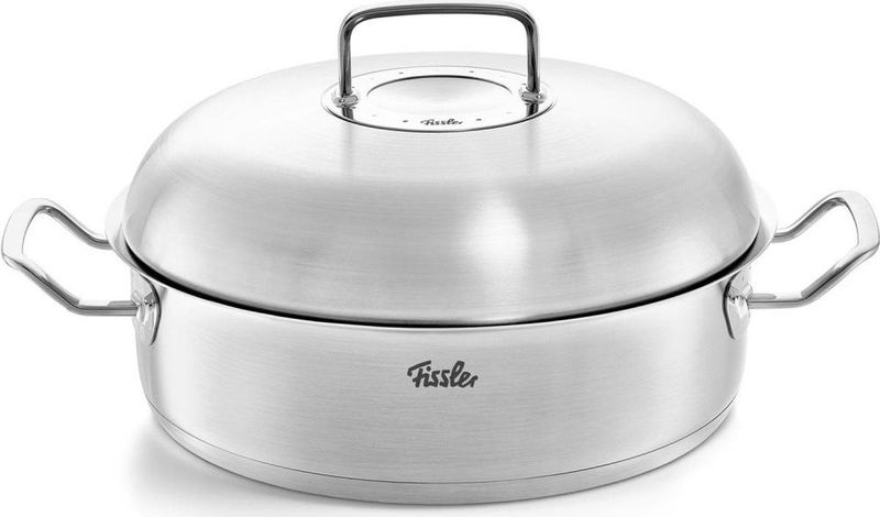 Fissler Original-Profi Collection 2022 Gratineerpan met High-Dome RVS Deksel, 28cm