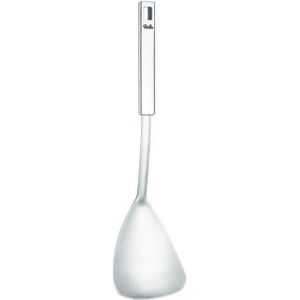 Fissler Originele professionele collectie, grote roestvrijstalen wokspatel, pannenspatel, premium keukenhulp voor het portioneren en serveren