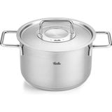 Fissler Pure Kookpan Hoog met Rvs Deksel - Ø 24cm - 4,6L