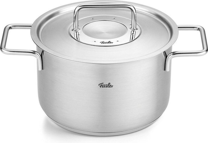 Fissler Pure Kookpan Hoog met Rvs Deksel - Ø 24cm - 4,6L
