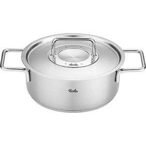 Fissler - Pure Collection - Kookpan - Zilver - 20 cm, 2,4 liter, RVS, Geschikt voor Inductie en Oven tot 230°C