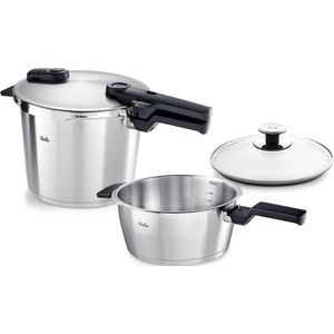 Fissler Vitaquick Premium Snelkookset - met Glasdeksel - 3,5L / 6L