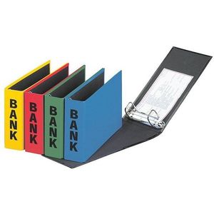 PAGNA Bankordner, PP Karton, Rückenbreite 52 mm,  DIN A6 quer, grün