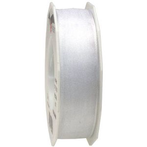 C.E. Pattberg Präsent 25 mm 25 m Bedraad Organza Lint 4-seizoenen Wit