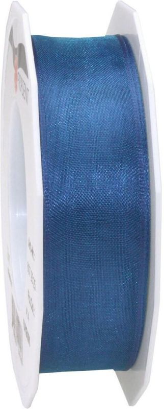 PRÄSENT Geschenkbänder 25 mm x 25 m royalblau