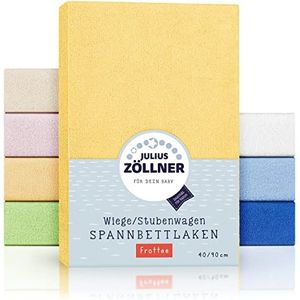 Julius Zöllner badstof hoeslaken voor babybedjes 90 x 40 cm, in diverse kleuren