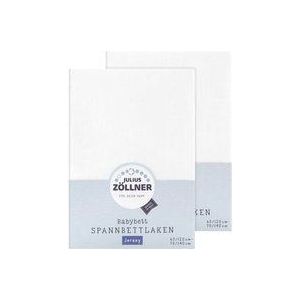 JULIUS ZÖLLLNER Hoeslaken dubbelpak jersey wit