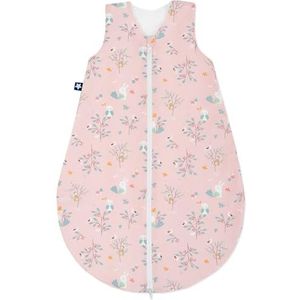 Julius Zöllner Zomerslaapzak, 0,5 TOG, wasbaar op 60 °C, Made in Germany, OEKO TEX Standard 100, Rosalie, Gr. 80