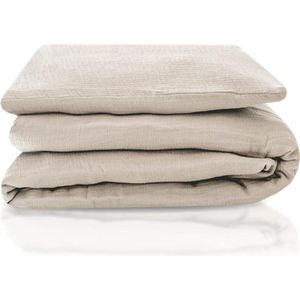 Julius Zöllner - Mousseline - Kinderbeddengoedset - Zand - 2 Stuks - 100% Katoen - Oeko-Tex Standard 100 Gecertificeerd