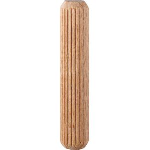 kwb 30 x houten pluggen 10 x 40 mm van beukenhout (geribbeld, afgeschuind), ribbelhouten pluggen, pluggen van beukenhout
