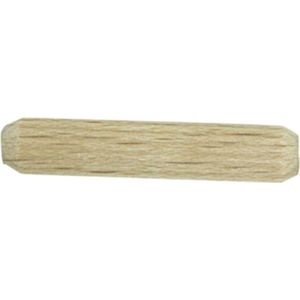 kwb Houten pluggen 8 x 40 mm (150 stuks, beukenhout, geribbeld, afgeschuind, geribbeld, ribbelhouten pluggen van beukenhout