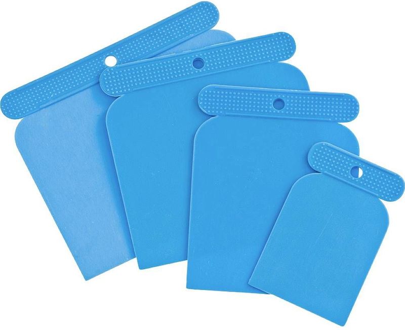 Einhell - Kunststof Spatelset - 4-delig - Plamuurmessen - 50, 80, 100 en 120 mm