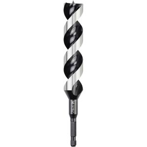 kwb 3-S Japan slangenboor ø 30 mm, 235 mm van blank geslepen CV-staal met superscherpe punt, centreerpunt en E 6.3 schacht