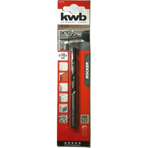 kwb Rocker Beton- en steenboor Ø 10 mm met hoogwaardige, op hoge temperatuur gesoldeerde hardmetalen plaat, optimaal boorstoftransport en ronde schacht, extreem duurzaam, voldoet aan ISO 5468