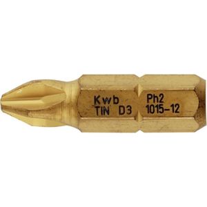 KWB 1015-03 bits, titanium nitreerd, Phillips/kruiskop DIN 8764