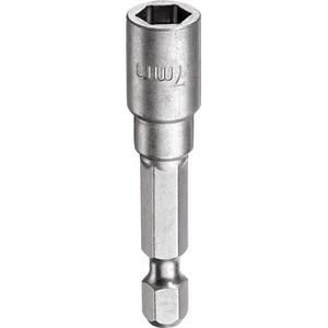 kwb Magnetische 7 mm bitdopsleutel Professional van TQ 60-staal (aandrijving: 1/4 inch EQ 6.3 zeskantschacht, ISO 1173, voor buitenzeskantschroeven